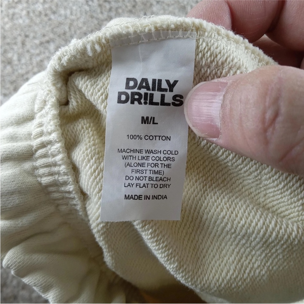 Daily Drills Cream Cotton Garment